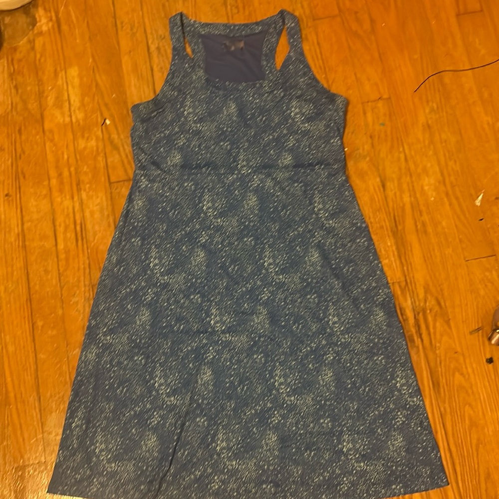 Blue and white Colombian workout dress